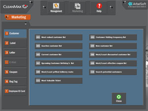 Marketing Screen
